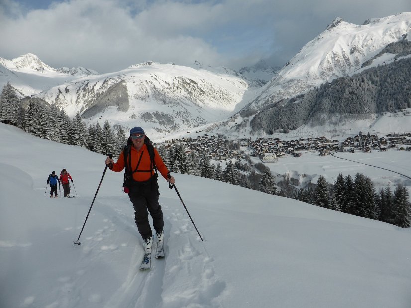 EWF-Skiwoche 2016 - 11 - Mi, Aufsteig zum Piz Maler